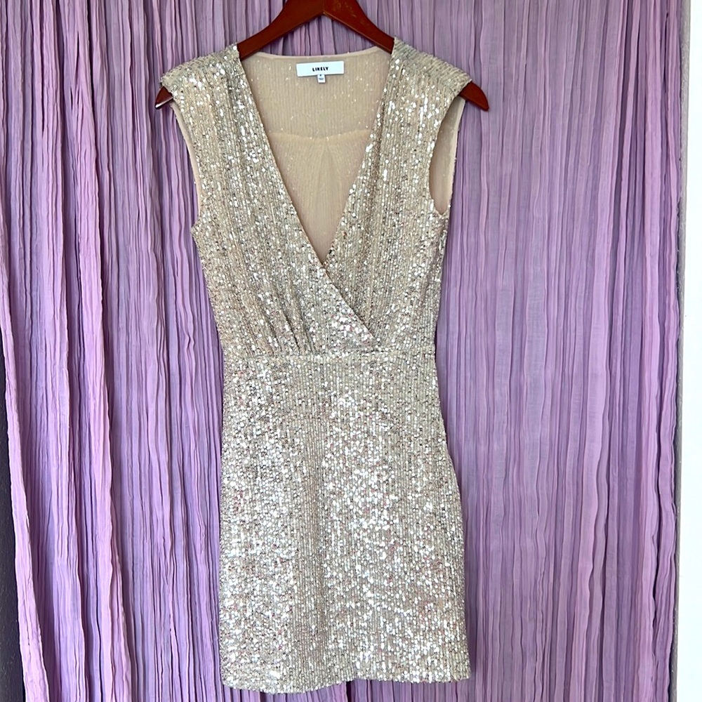 Sequin Likely Mini Cocktail Dress